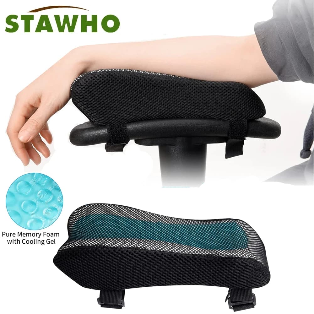 Cuscinetti ergonomici per braccioli - Cuscino per braccioli per sedia da ufficio - Cuscino di supporto per gomito per sedie per computer, giochi e scrivania