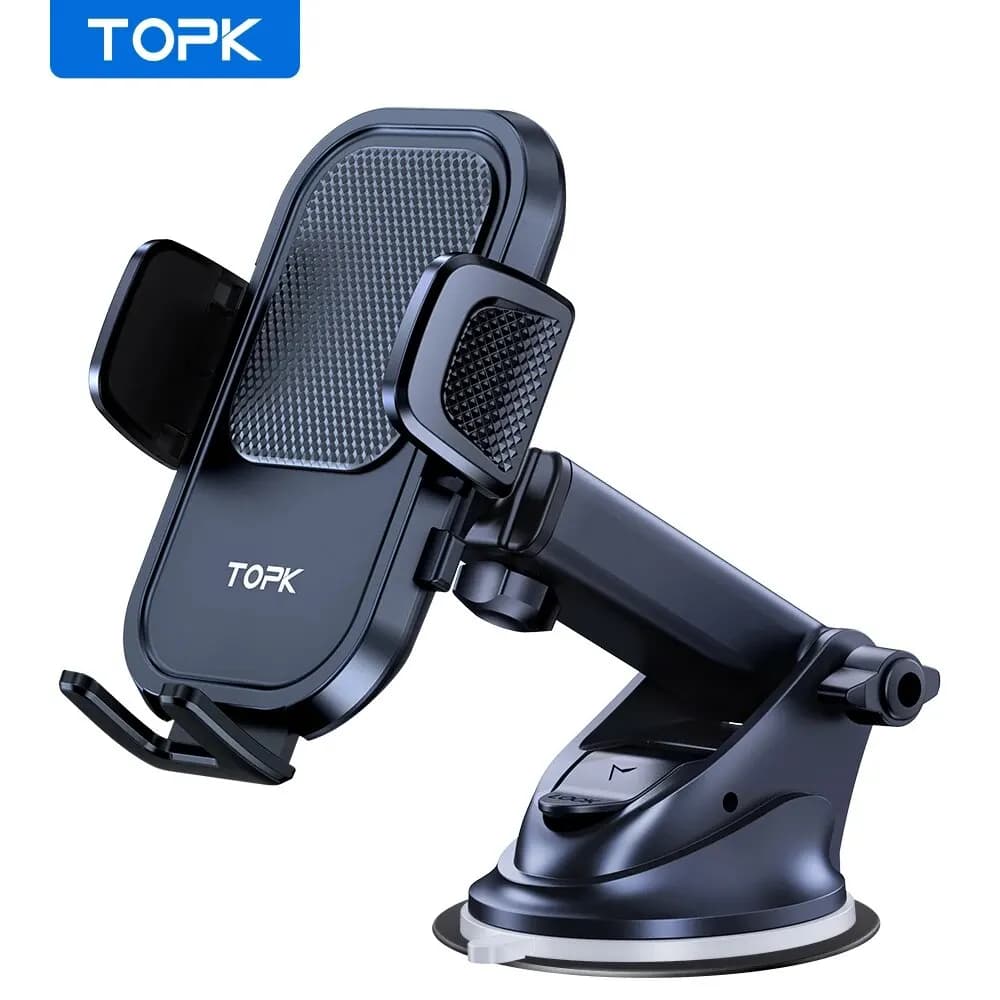 TOPK Car Phone Support for iPhone [Powerful Suction] Support for car dashboard Car accessories Automobile for smartphones