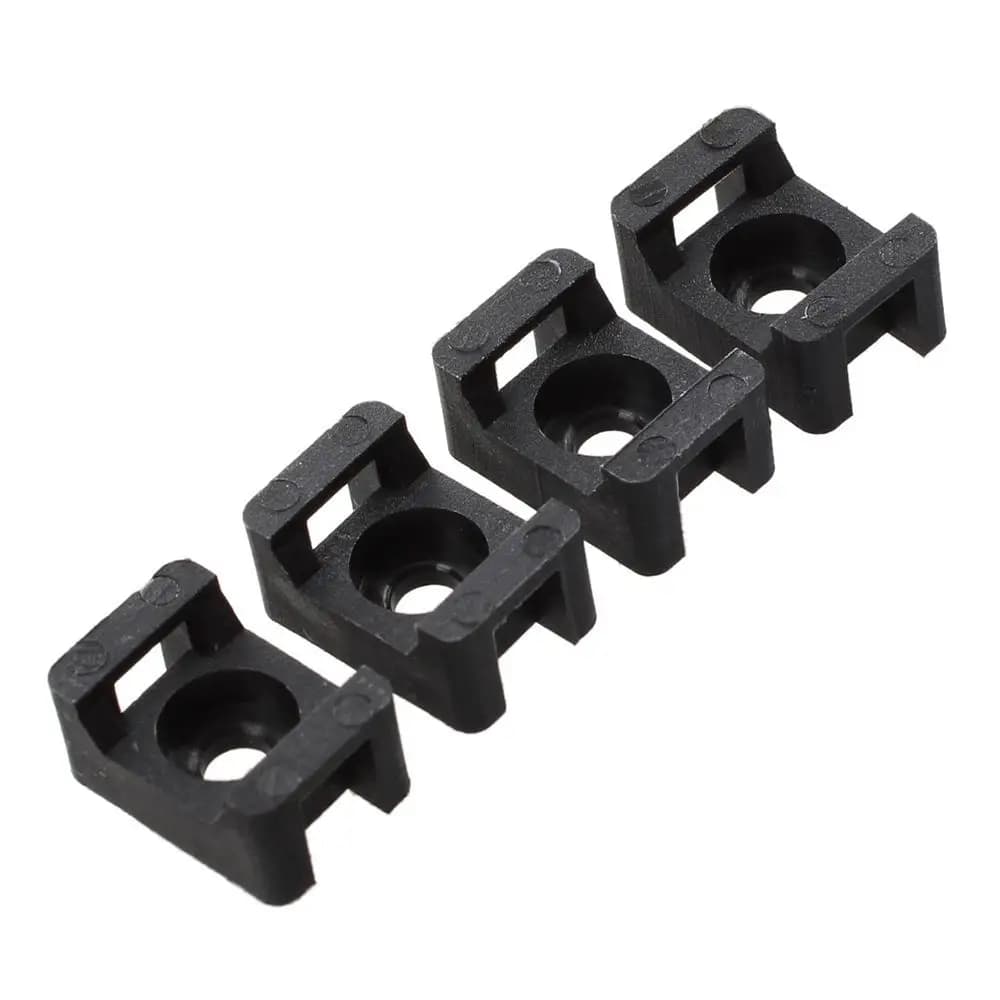 Universal Cable Tie Width Base Wire Holder Saddle Type Mount