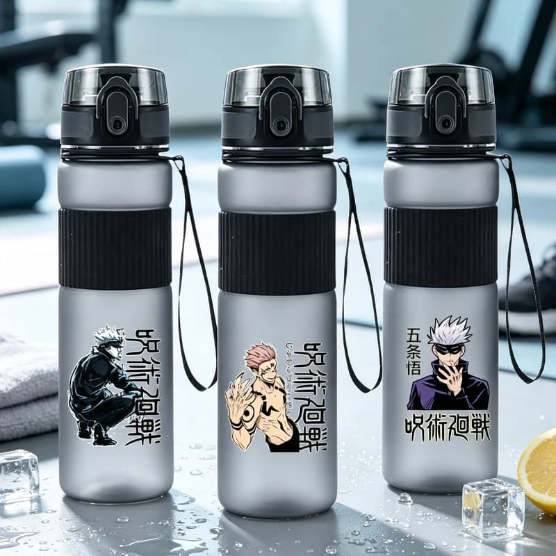 Jujutsu Kaisen 550ml High Capacity Water Cups for Men Women Anime Cartoon Printed Water Bottle Students Portable Fashion Cup