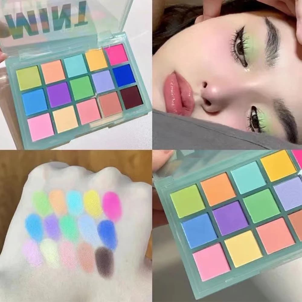 Palette Ombretti 15 Colori: Shimmer, Matte, Metallizzato, Altamente Pigmentato, Neutro, Intenso, Impermeabile - Set Trucco Occhi