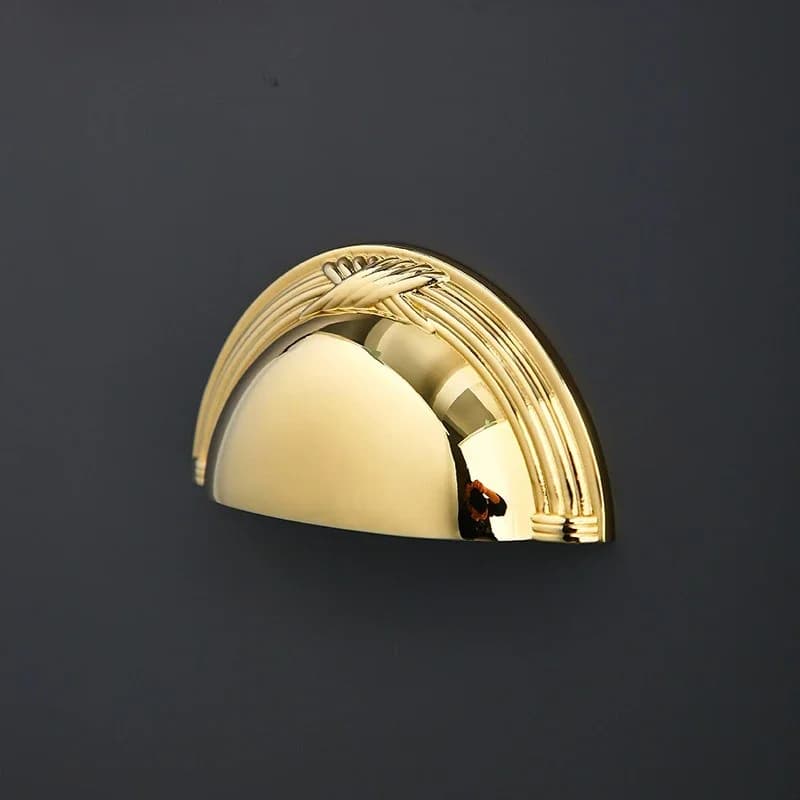 Maniglia per mobile in stile francese di lusso leggero, maniglia per cassetto Tatami in argento brillante nuovo stile cinese, maniglia per mobile moderna e semplice in oro