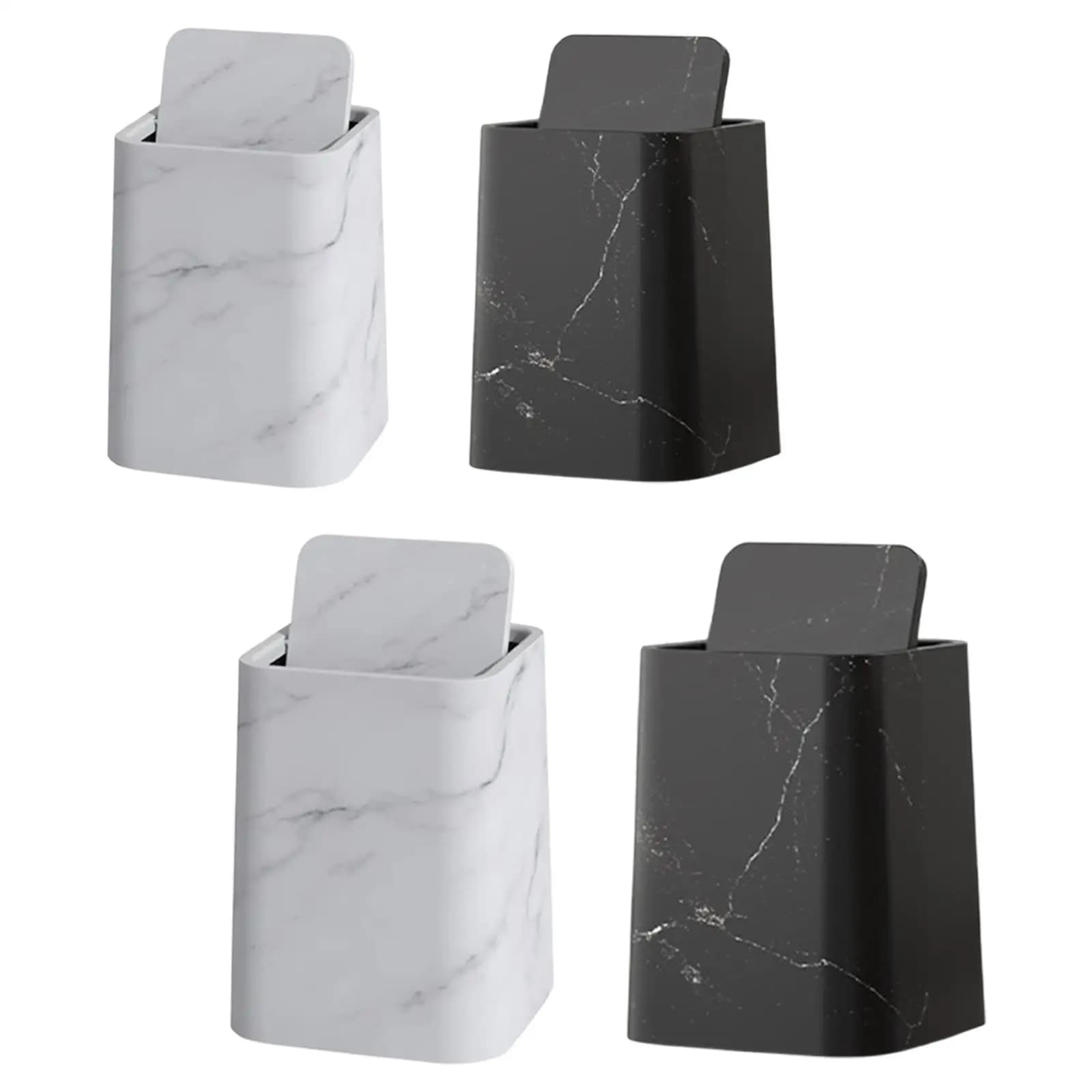 Bidone della spazzatura in marmo Cestino della carta Cestino della spazzatura Bidone della spazzatura per uso domestico Bidone della spazzatura Contenitore della spazzatura per dormitorio Home Office Camera da letto Cucina