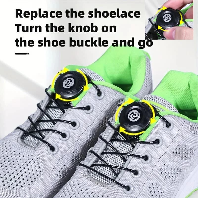 Universal Shoes Laces Adjustable with Automatic Buckle for Adults and Children, Fast Closure, Elastic Laces for Sneakers, Shoes Accessories