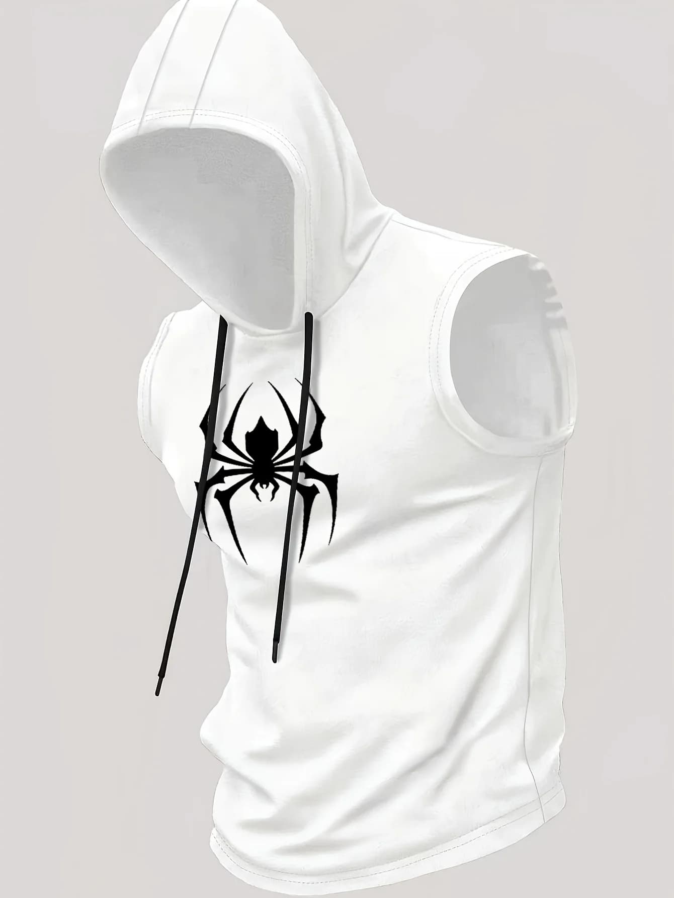 Men's Quick Dry Breathable Sleeveless Hoodie Tank Top for Gym Workout Yoga Casual 6 Colors Available Single Piece All Seasons