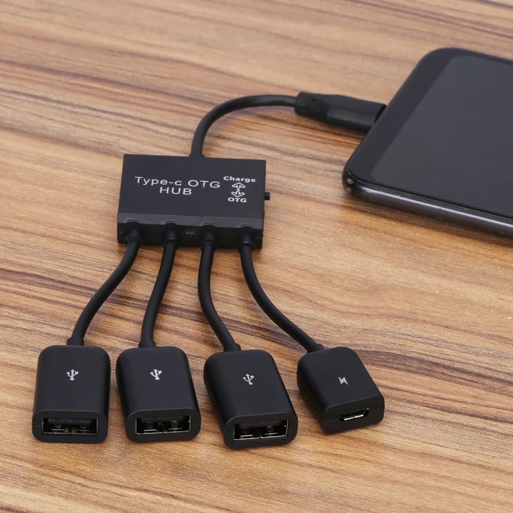 Adatto per Samsung Xiaomi Huawei Hub micro USB Cavo dati OTG Adattatore USB di ricarica Cavo di prolunga per tastiera mouse Cavo OTG