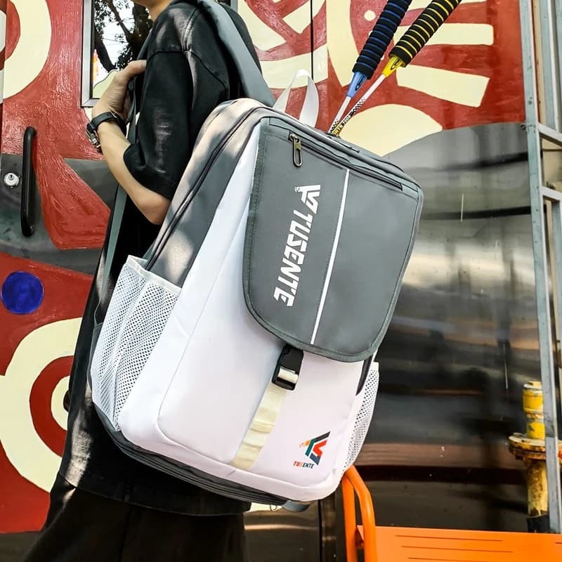 Fishing bag Badminton tennis rack with shoe pocket Sports backpack for teenagers Travel backpack for commuting