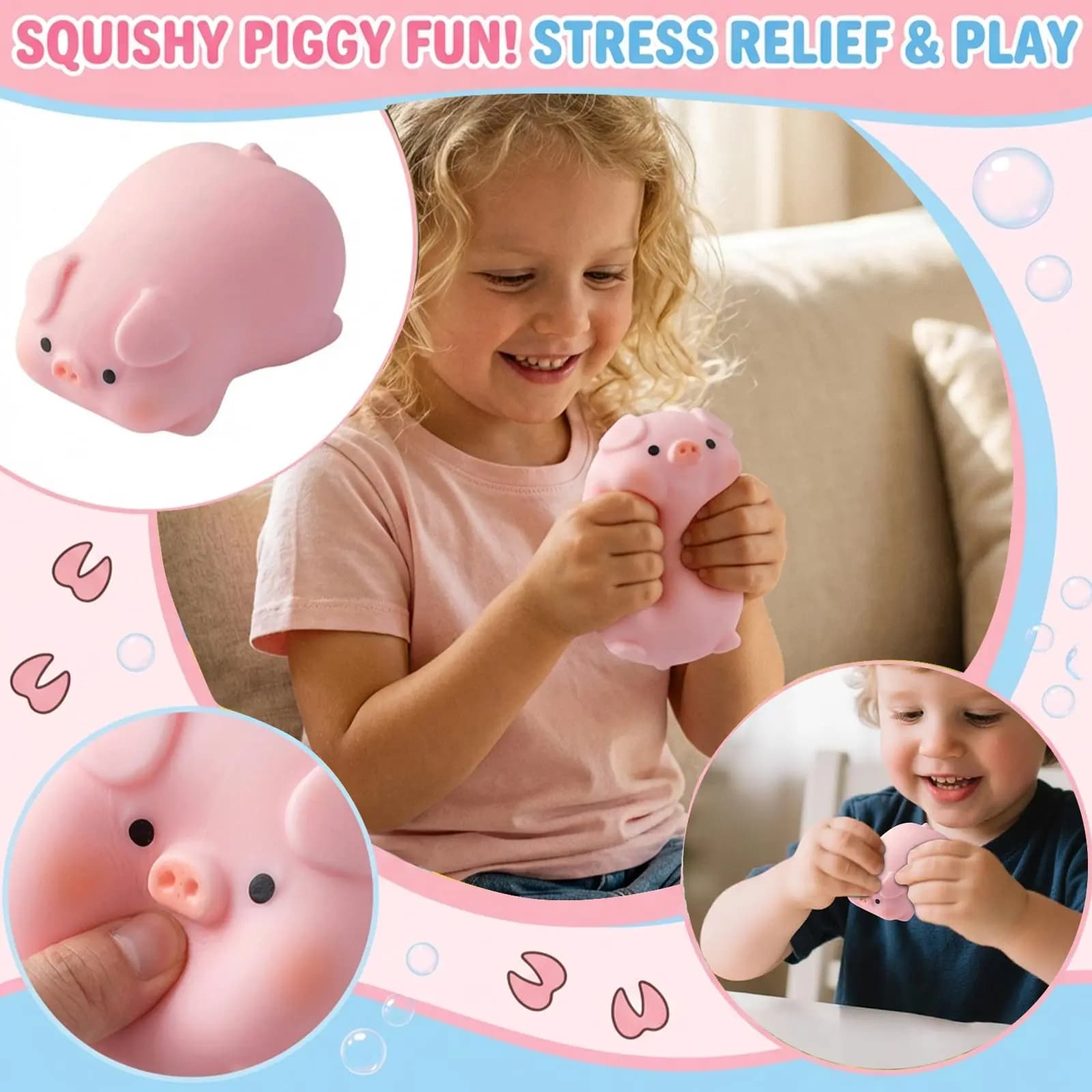 Aquishy Fidget Spinners Antistress Squishees Squishs Regali per Feste Squeeze per Alleviare l'Ansia