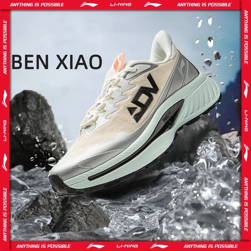 Li-Ning Scarpe da trail running BEN XIAO da donna LN DWR Supporto traspirante idrorepellente Fodera stabile Scarpe da ginnastica da montagna ARNV016
