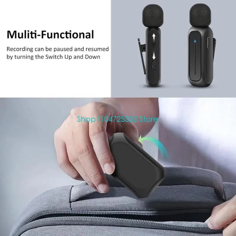 Professional 2.4 GHz P5EA Wireless Lavalier Microphone for Live Stream for Play Microphone with Transmission