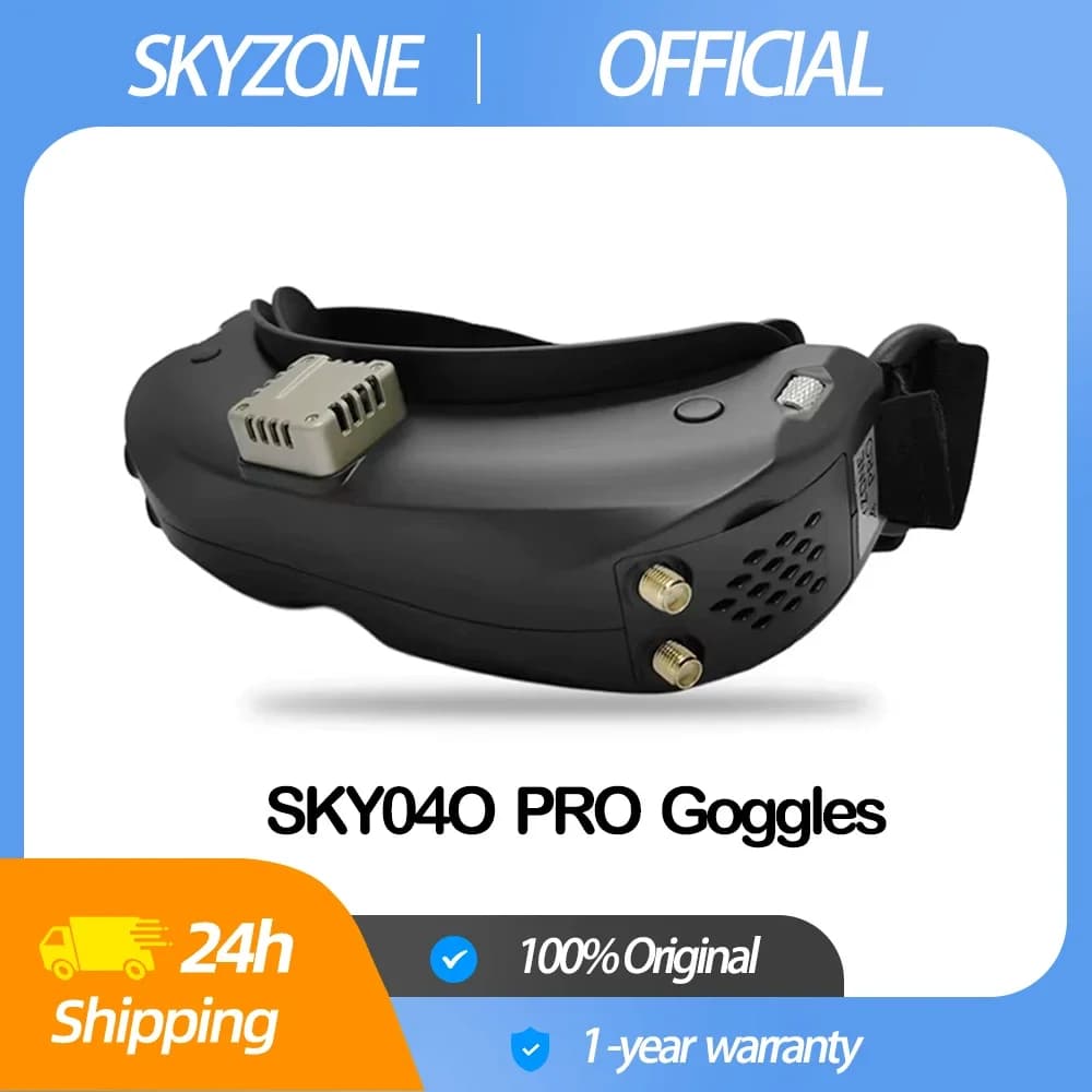 Occhiali FPV da Corsa Skyzone Sky04O Pro OLED 5.8GHz 48 Canali con Ricevitore Steadyview, DVR HD e Head Tracker per Aeromodelli RC e Droni