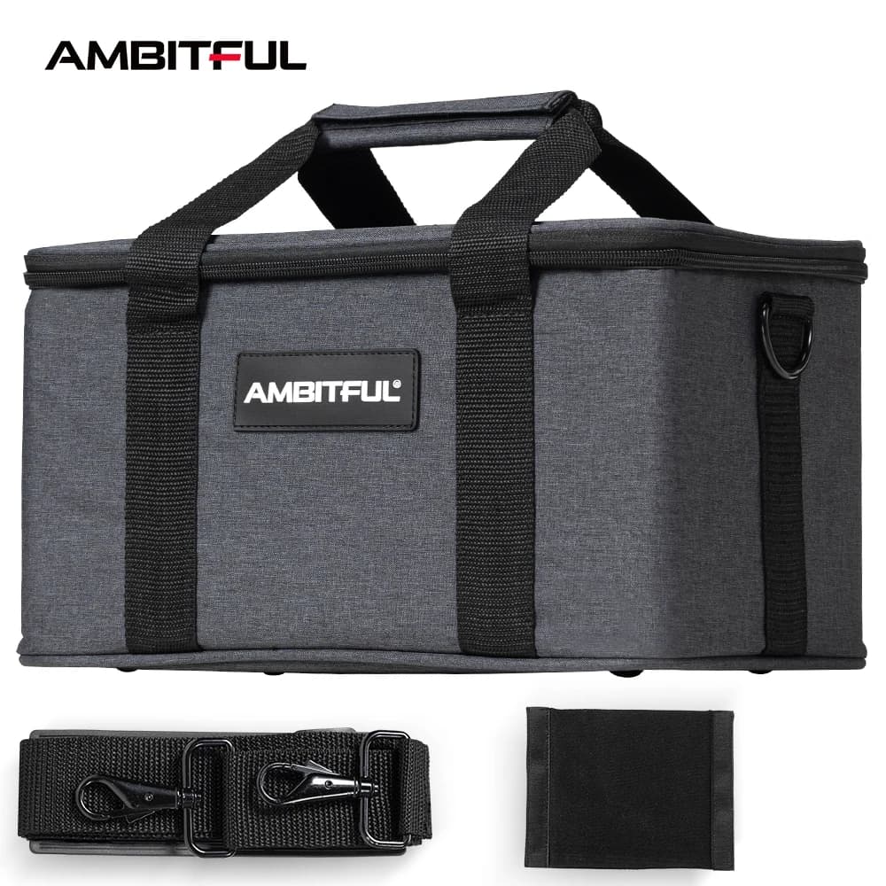Ambitful PB18 Tracolle Portable Transport bag Camera bag with studio flash light for outdoor photography Video photos