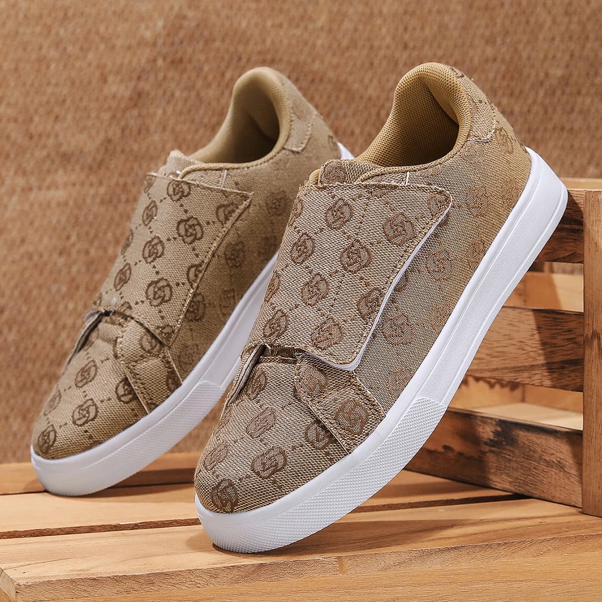 Nuove Sneakers Vintage da Uomo 2026 con Stampa e Chiusura a Strappo, Scarpe Casual Slip-on Basse, Scarpe Casual da Donna, Comode Scarpe in Tela