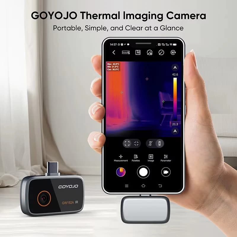 GW192A Thermocamera 192X192 Electronic Thermocamera Repair, for Android Type-C IOS Phone mobile thermal camera