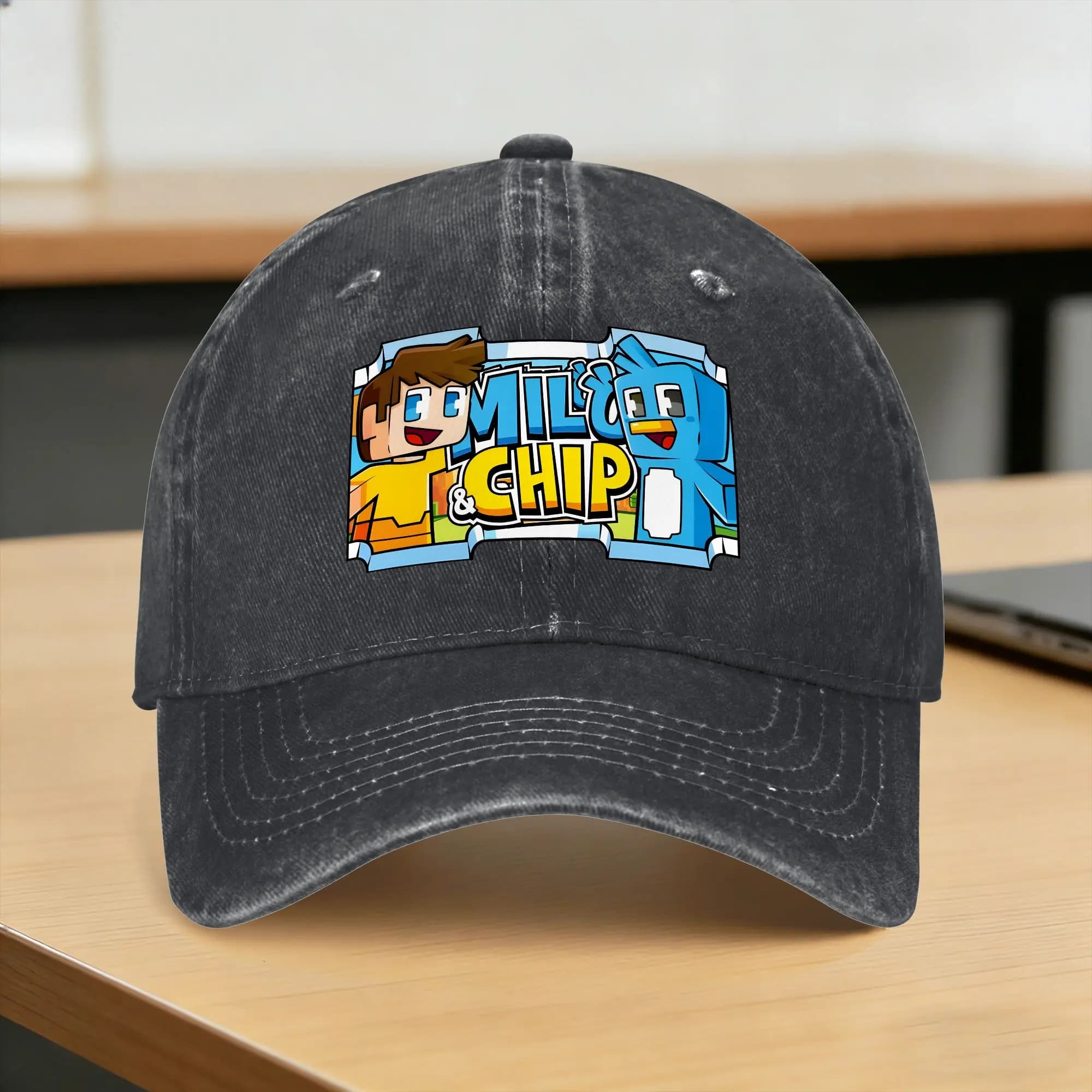 Milo And Chip Baseball Cap Sun Outdoor Gym Wholesale Washed Trucker Hat Men Adult Fashion Design Baseball Caps