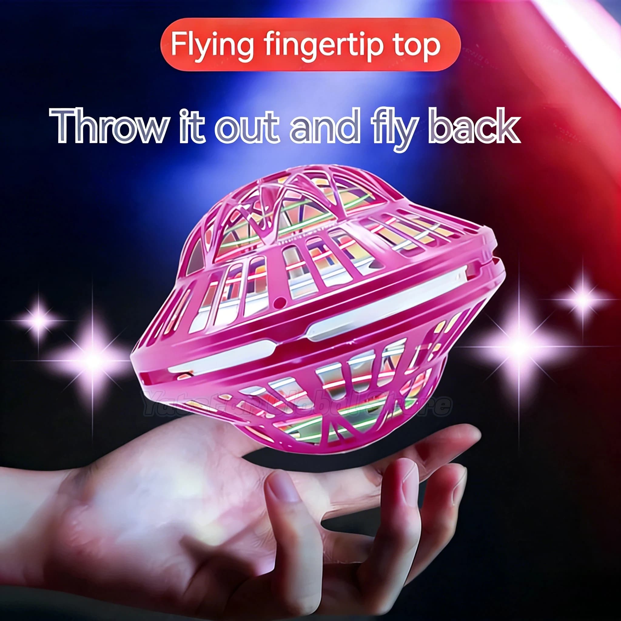 Fly Orb Hover Ball – Palla Volante con Luci LED Magiche, Boomerang Interattivo, Giocattoli Antistress per Bambini e Regali per la Famiglia