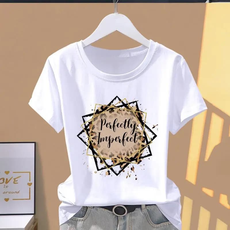 Modale Donna Stampa Moda Casual Esplosiva Stampa Leopardo Tendenza T-shirt a maniche corte T-shirt oversize T-shirt oversize Top