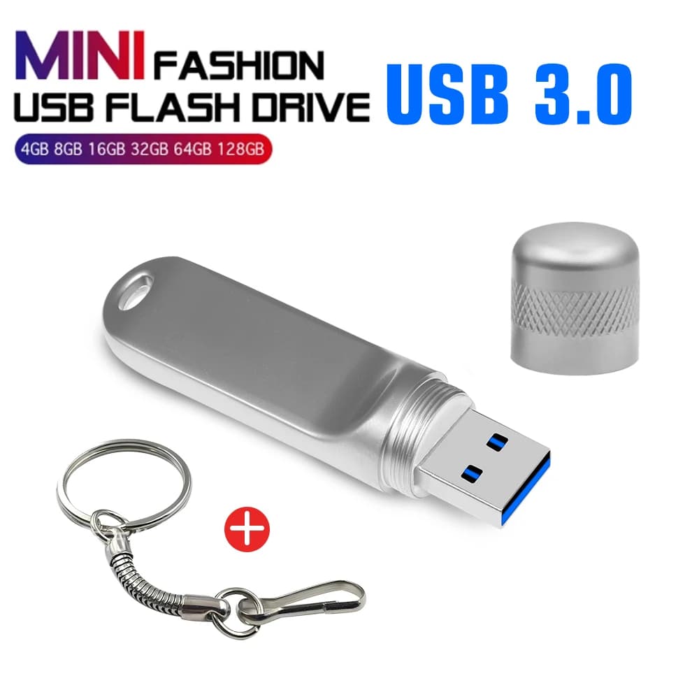Chiavetta USB 3.0 a forma di microfono 128 GB Mini Memory Stick in metallo 64 GB Golden Pen Drive 32 GB Regalo creativo Argento Pendrive 8G