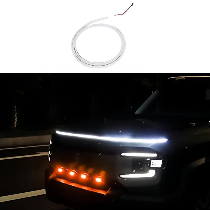 Striscia decorativa per luce di marcia diurna per cofano auto adatta per Deepal G318 Striscia luminosa a LED per cofano automatico modificata Accessori esterni per auto