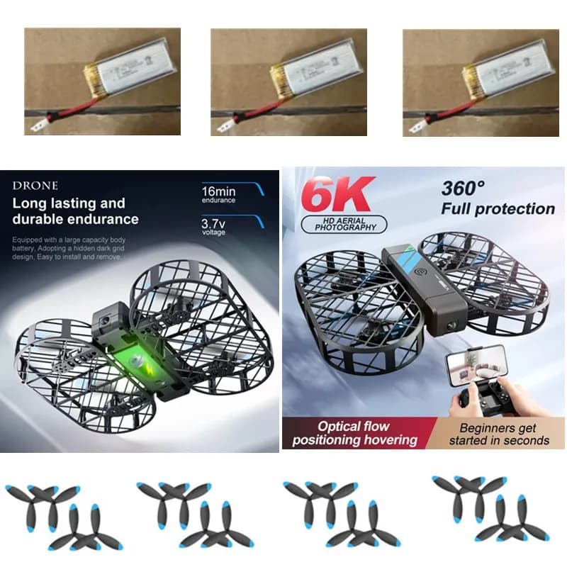 Batteria 4DRC V38 3.7V 750mAh per Mini Drone RC 4DRC V38, Ricambi e Accessori per Drone RC V38 Pro, Batteria per Drone V38, Giocattoli