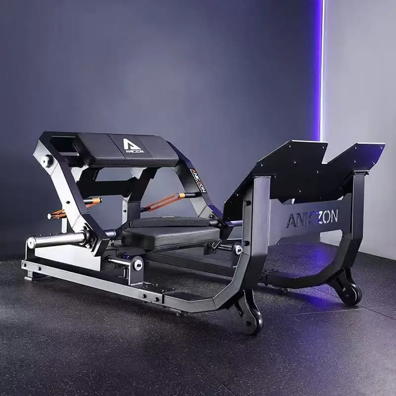 Steel Commercial Fitness Equipment - Fitness Centre Strength Training with weight bearing with flap plate for hip thrust