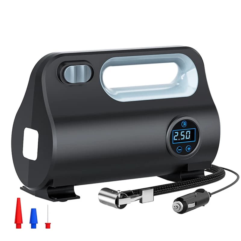 Compressore d'aria portatile per Automobile pompa di gonfiaggio digitale per pneumatici lampada a LED compressore per pompa di compressione per pneumatici per auto moto