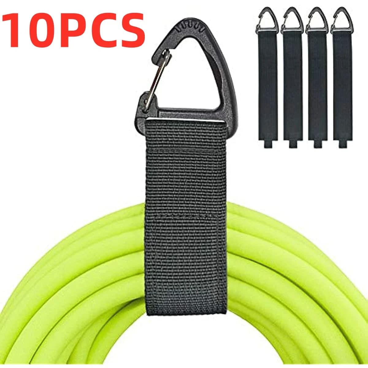 10/5PCS Supporto per organizer per cavi con fibbia triangolare Gestore di cavi Gestione dei cavi di alimentazione Cinghie di stoccaggio per cavi pesanti in nylon per cavi