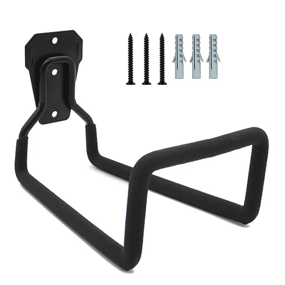 Heavy Duty Garden Hose Holder Rust-proof 3 Holes Water Hose Storage Rack Portable Iron Metal Garage Wall Hooks