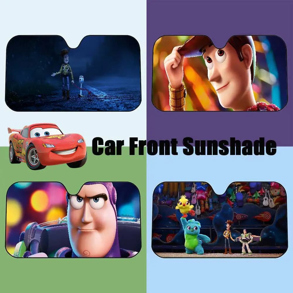 Toy Story Parasole per auto Parasole per auto, Protezione per parabrezza anteriore, Copertura parasole pieghevole resistente ai raggi UV, Accessori per auto