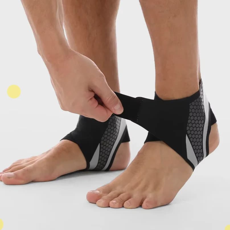 Supporto per Caviglia, Fascia Compressiva per Piede, per Uomini e Donne, Protezione per Caviglia per Uso Quotidiano, Sport, Palestra, Allenamento, Sollevamento Pesi