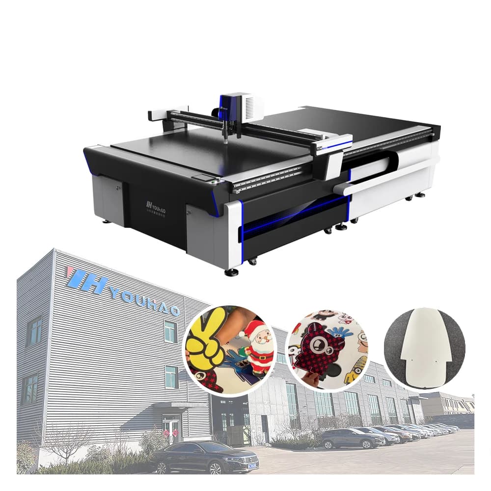 YOUHAO KT Board PVC Foam Board Decalcomanie Half-cut Digital cutting machine Flat-based cutting Plotter with CCD