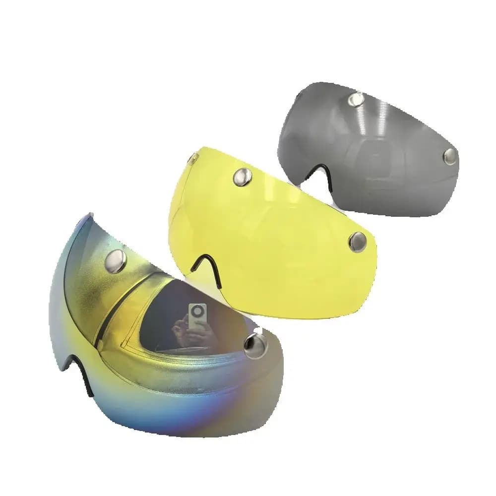 NUOVO freddo cambio luce casco da equitazione lente strada MTB bici casco lente casco da equitazione lente casco da equitazione lente parabrezza magnetico
