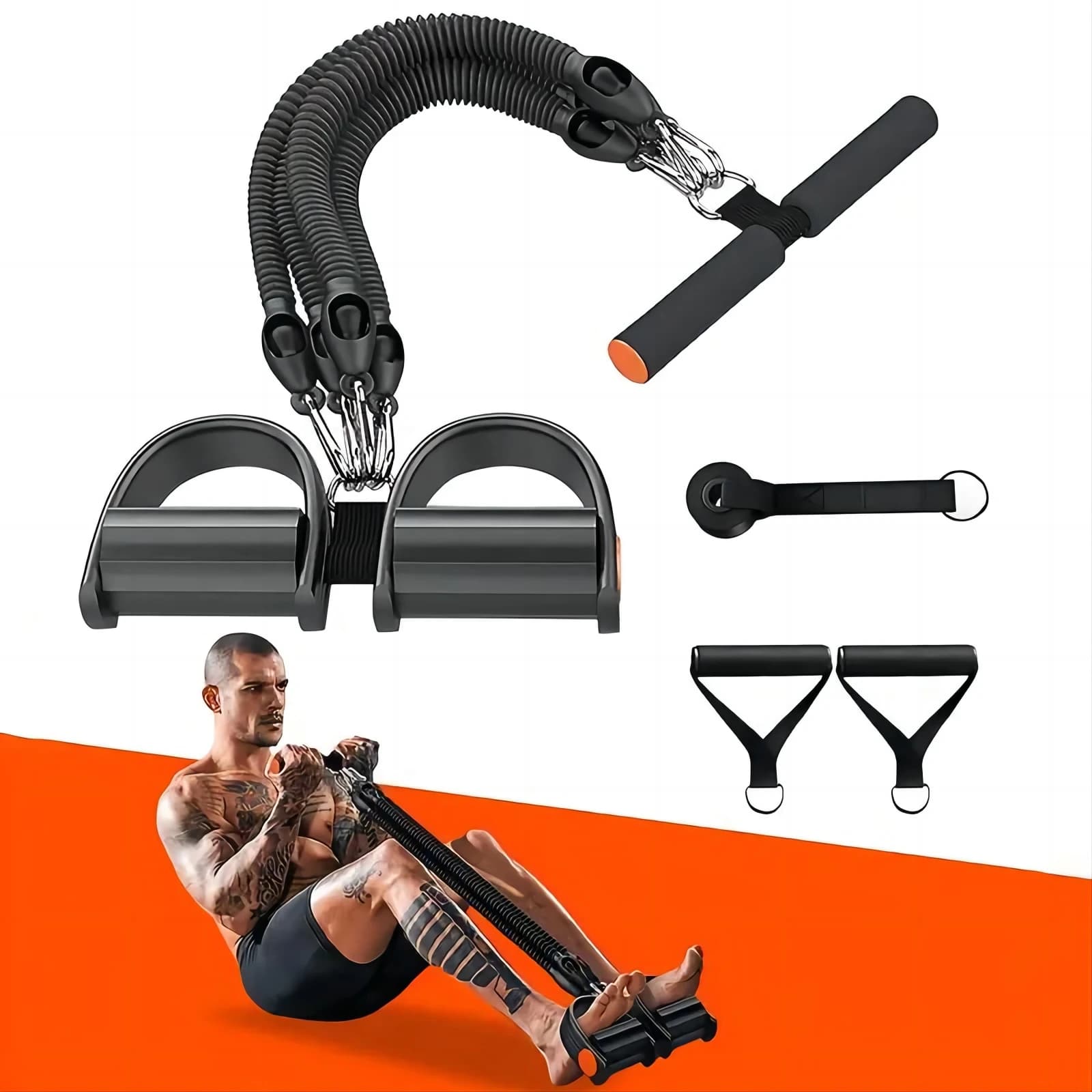 Pedale di tensione Corda Estrattore Attrezzatura per allenamento Fascia di resistenza elastica Schiuma Stretch Fitness Macchine da palestra Casa