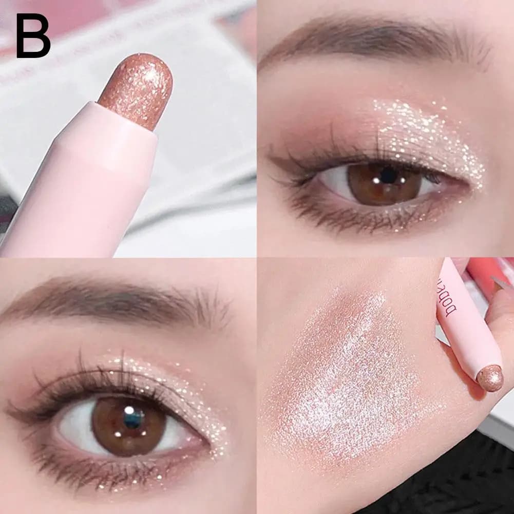 Matita Ombretto Effetto Cielo Stellato in Goccia, Matita Ombretto Contorno Occhi Non Sbavabile con Perle Scintillanti, Stick Illuminante