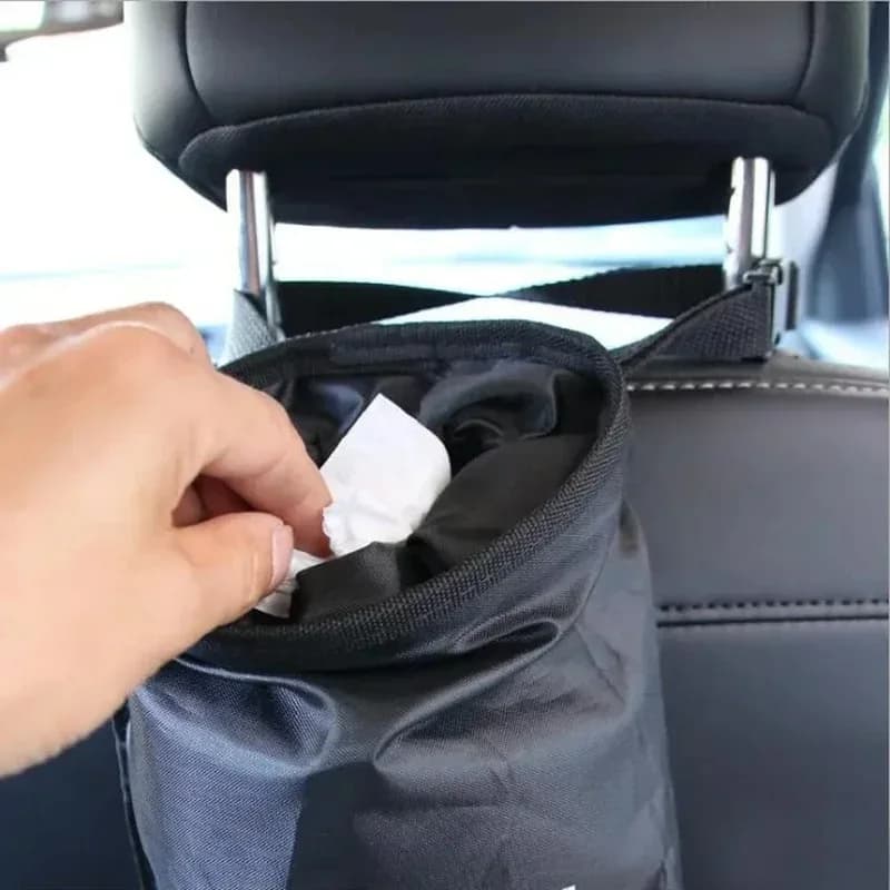1 pz2026 sacchetto della spazzatura per auto universale sedile posteriore poggiatesta lettiera spazzatura bidone della spazzatura