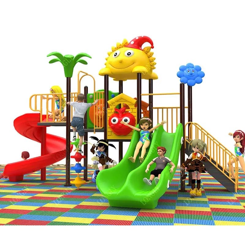 Scivolo in Plastica per Bambini, Popolare per Giochi all'Aperto in Giardino, Scuola, Parco Divertimenti, Centro Commerciale
