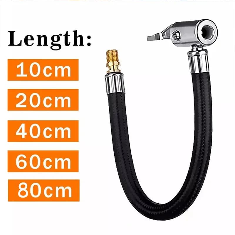 1Pc Tubo di Gonfiaggio Dei Pneumatici 10/20/40/60/80cm Montaggio Auto Pompa di Gonfiaggio Tubo di Prolunga Bici Moto Pompa di Aria Mandrino Tubo di Collegamento