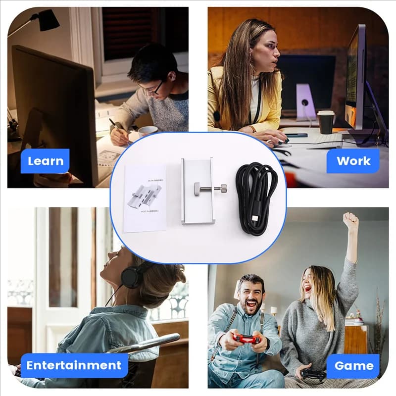 M05K Dock multi-clip esterno universale Docking station multifunzione con clip per sistema operativo WINDOWS/MAC