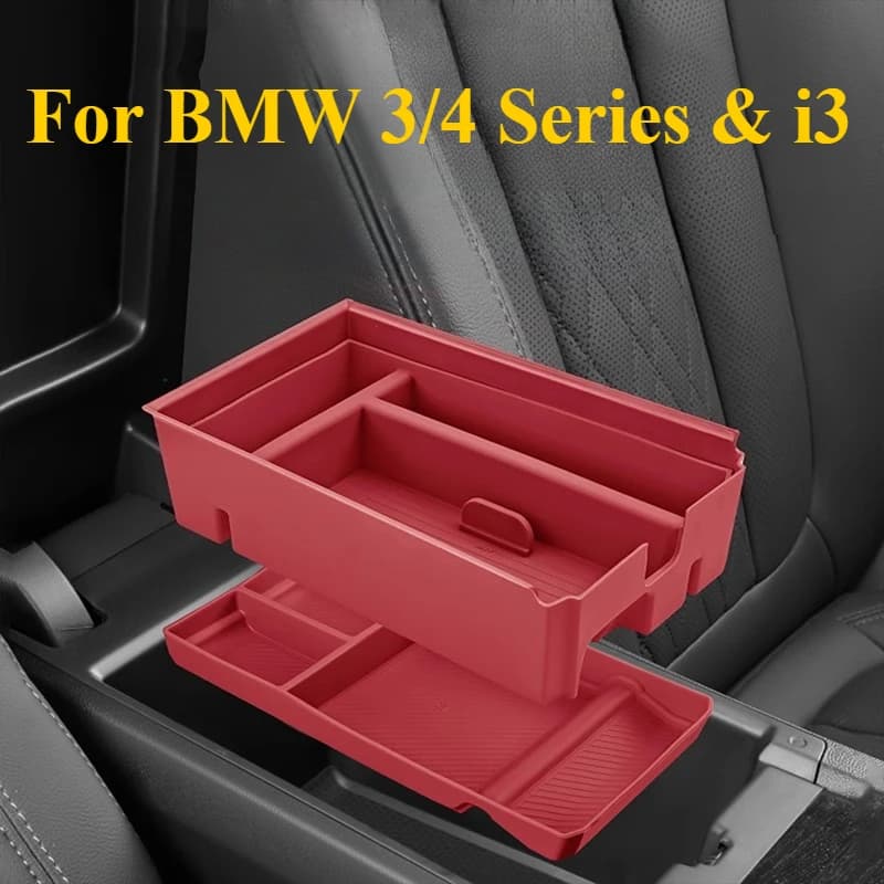 Per ​ ​ BMW G20/G22 Serie 3/4 2020-2025 ​ ​ Organizer per braccioli e scatola portaoggetti per console premium - Vassoio antiscivolo Accessori per auto Strumenti