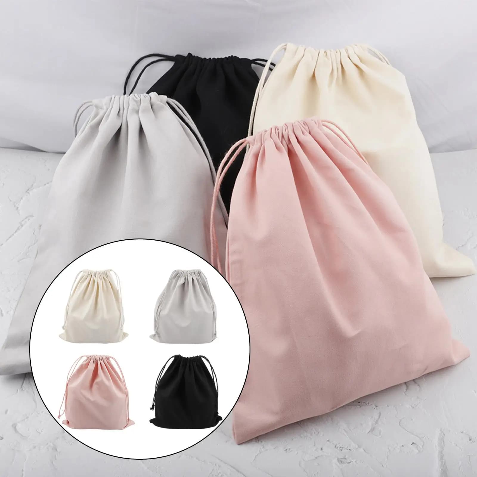 Large bags with 25x30 cm canvas, travel gift, linen bag, reusable