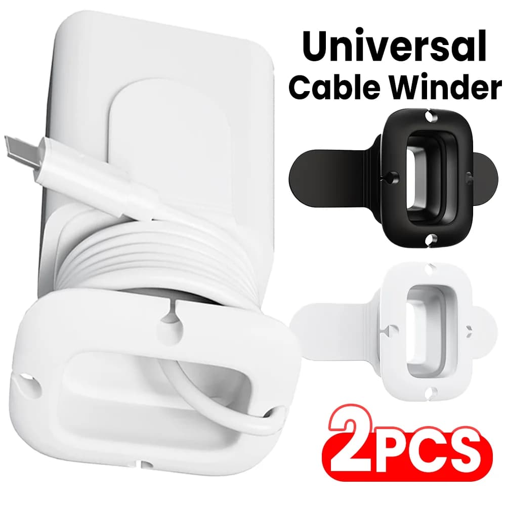 2/1 pz supporto universale per caricabatterie avvolgicavo tablet telefono cellulare cavo dati USB custodia custodia per filo avvolgitore organizzatore di linea