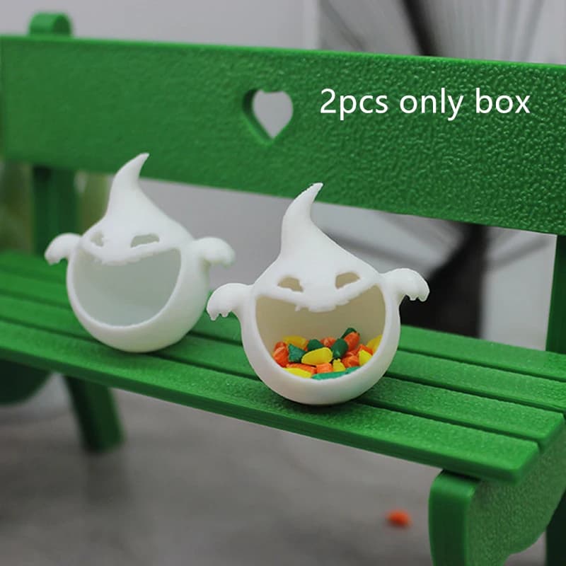 Ornamenti per scene in miniatura di Halloween – Decorazioni per piccoli mobili per case delle bambole