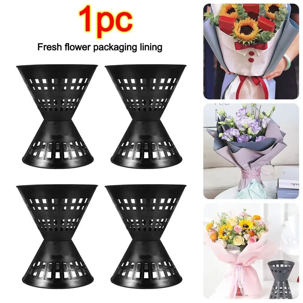 Portable Plastic Flower Packaging Liner DIY Flower Accessories Wrap Flower Base Quick Flower Bouquet Base Mother's Day