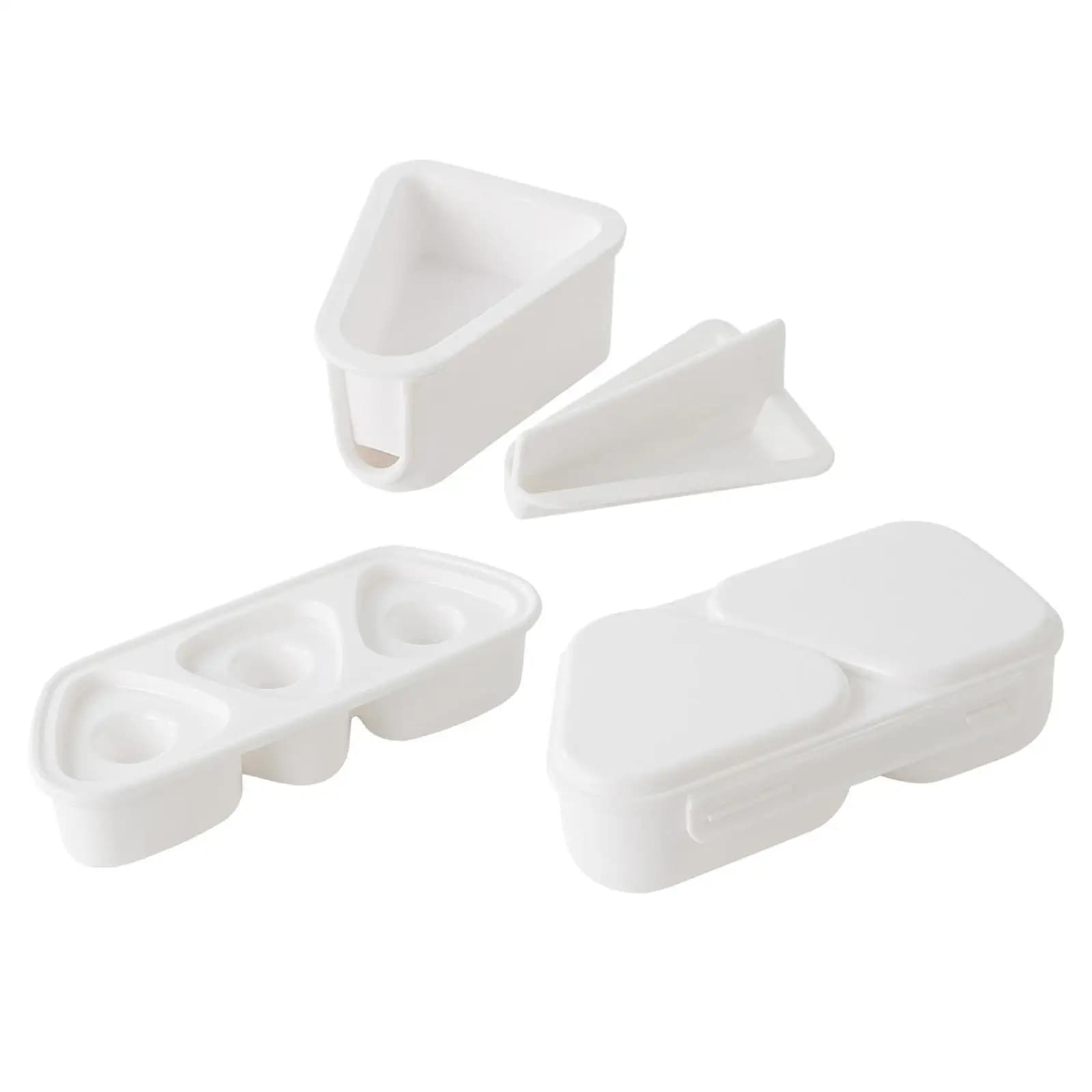 Contenitore per Riso a Triangolo per Bambini, Utensile Domestico per Conservazione Alimenti, Scatola Bento Giapponese per Riso a Triangolo