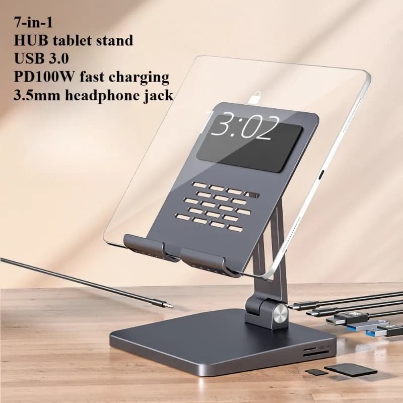 Docking station USB HUB Supporto per telefono Supporto per tablet Docking station HDMI PD Hub adatto per iPad
