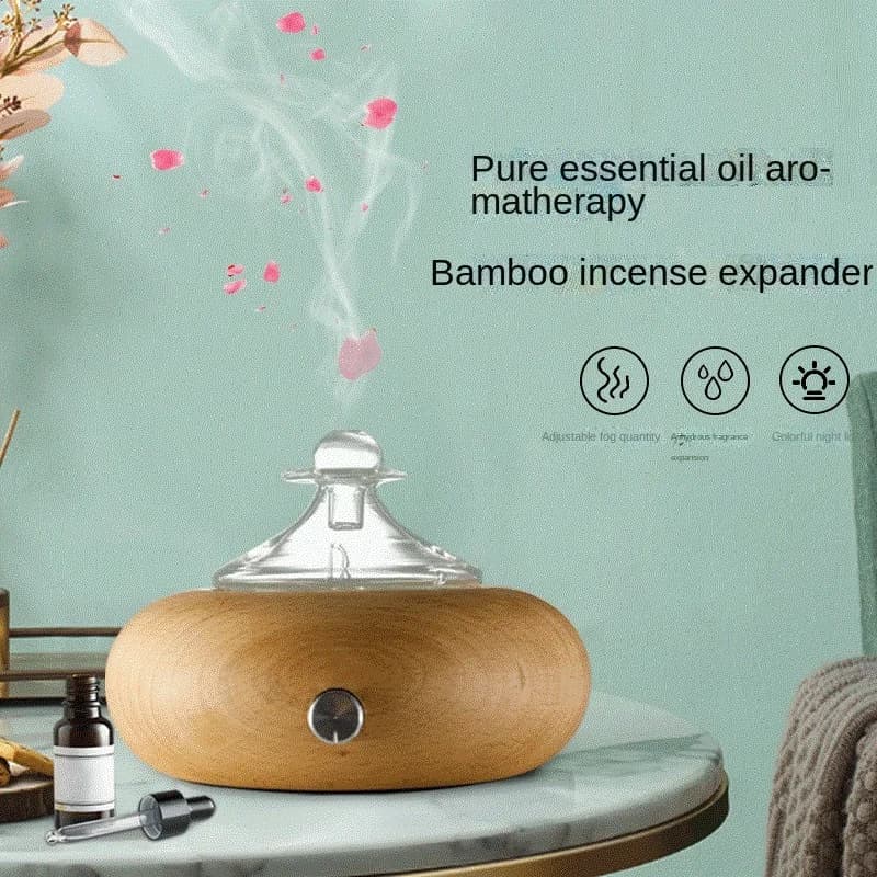Upgrade Home Aromatherapy Essential Oil Fragrance Machine Cold Diffuser With LED Colorful Lights