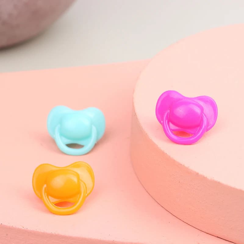 20 Pezzi Modellini Miniatura di Ciucci per Casa delle Bambole, Giocattoli per Gioco di Ruolo, Accessori per Bambole, Giochi, Ciuccio per Casa delle Bambole