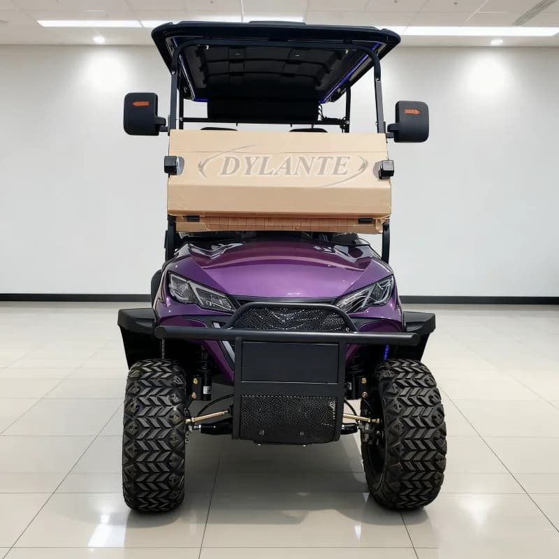 Esportazione Shooting Club Auto elettrica 2/4/6 posti Carrello da golf elettrico fuoristrada da 12 pollici Pannello solare Auto da caccia Produttore cinese