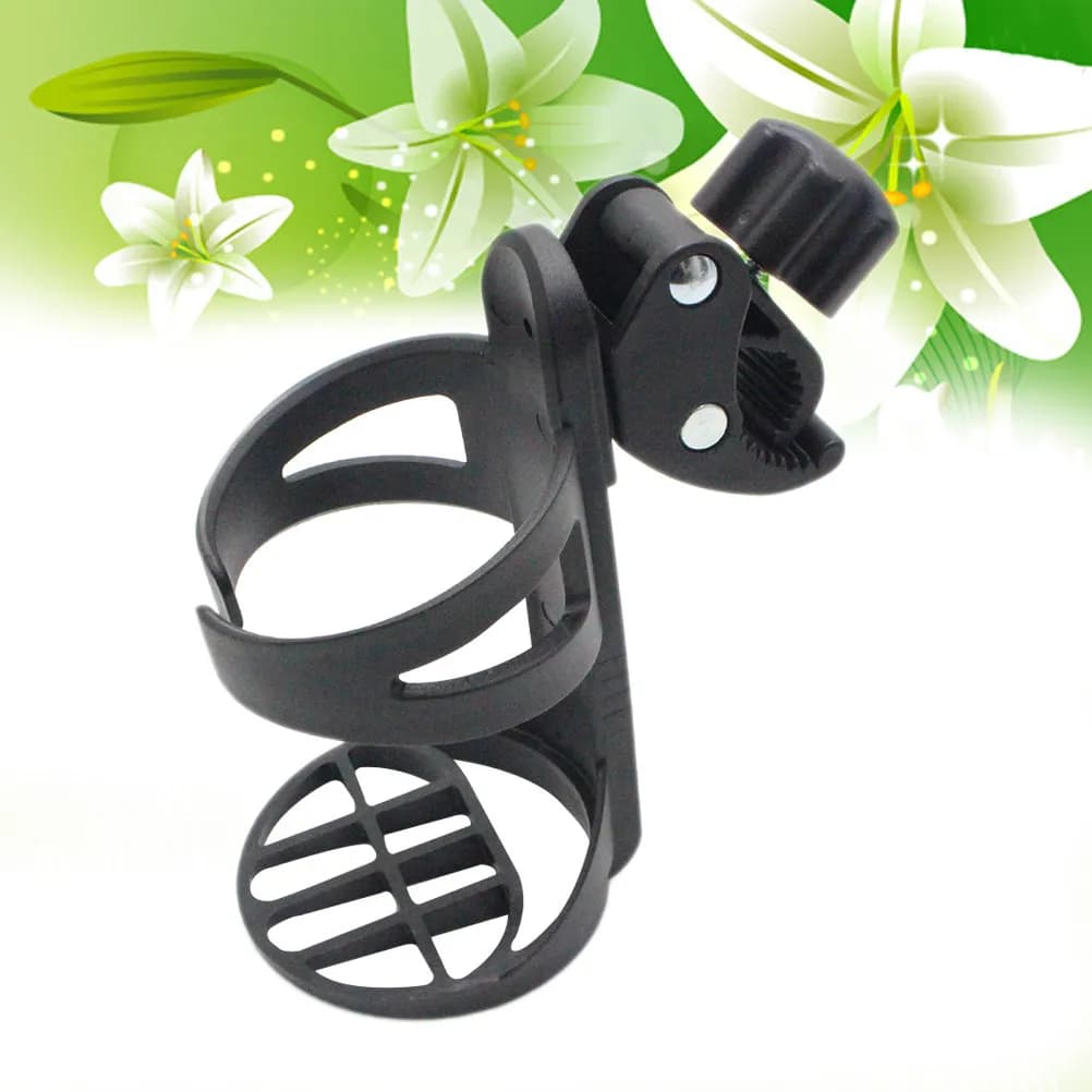 Portabicchieri Universale per Passeggino e Bicicletta, Supporto Antispill Rotante a 360° per Bici, Mountain Bike e Sedia a Rotelle