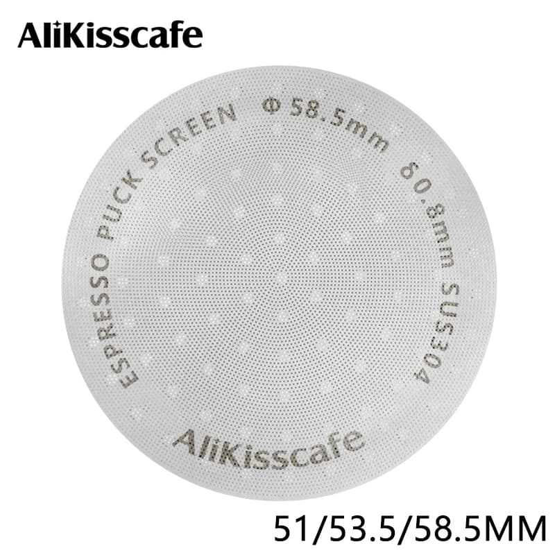 Alikisscafe Espresso Puck Screen 51mm 53.5mm 58.5mm Filter holder 0.8mm For Coffee Machine Accessories Barista